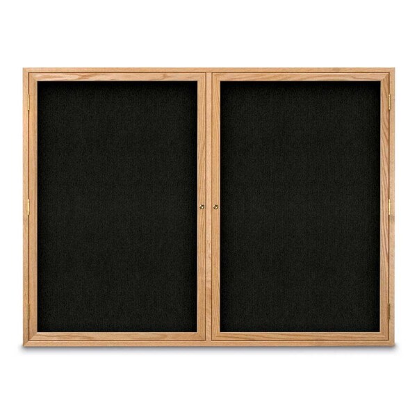 Sliding Door Indoor Enclosed Corkboard, 7